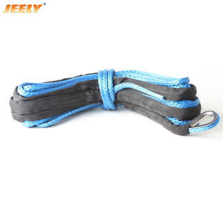 13MM*40M UHMWPE Synthetic Winch Towing Rope With Thimble For Truck