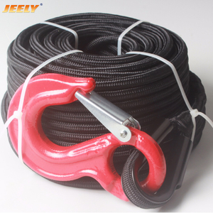12mm UHMWPE core with polyester jacket winch rope double braided