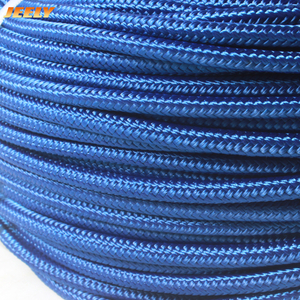 Black PP Uhmwpe Double Braid Rope For Marine