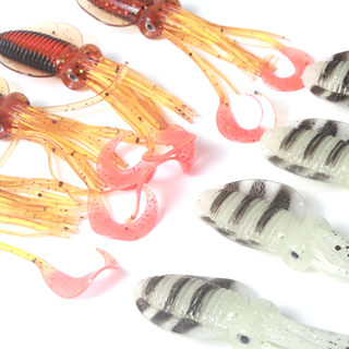Colorful soft octpus skirt fishing lure