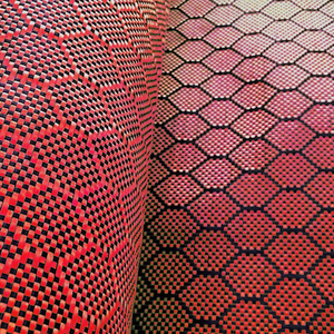 240gsm hexagonal Honeycomb Carbon Fiber Aramid Hybrid Fabric
