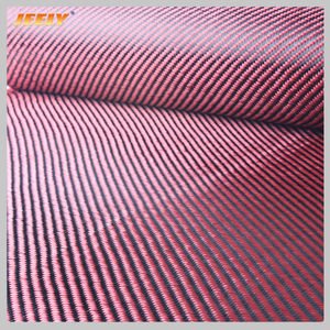 Twill weave activated aramid 1500D and 3k carbon fiber cloth