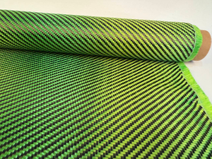 Twill weave activated aramid 1500D and 3k carbon fiber cloth