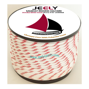 4mm 5mm 6mm 8mm 10mm 12mm 14mm Solid Double Braided UHMWPE Core With Polyester Cover Sheath Rope For Sailboat Yacht Halyard